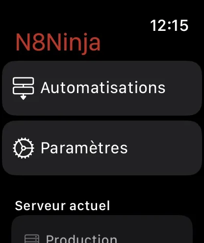 Capture d’écran de N8Ninja sur Apple Watch (1)