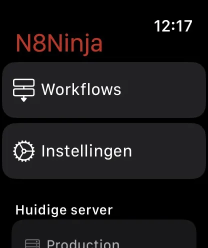 N8Ninja-screenshot op Apple Watch (1)