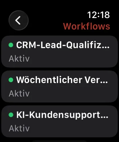 N8Ninja-Screenshot auf Apple Watch (2)