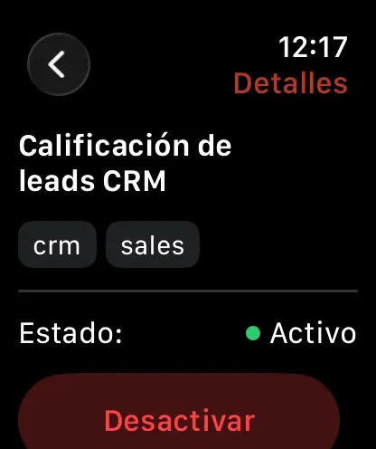 Captura de N8Ninja en Apple Watch (3)